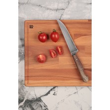 Erdway Kayın Ahşap Masif Ayaklı Kesme ve Sunum Tahtası 40X25 cm Xlarge