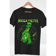 Fuddy Moda Megadeth Grup Baskılı T-Shirt, Unisex Rock Metal Müzik Temalı Tişört