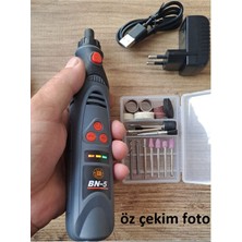 Depolife Şarjlı Avuç Içi Mini Gravür Makinesi 3.6V 23 Parça Oyma Kesme Zımparalama Delme Uç Seti