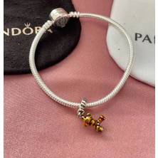 Alessa Beauty Winnie The Pooh Sallantılı Tigger Gümüş Charm