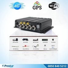 Sd Kartlı Uzaktan Izlemeli 4 Kanal 1080P Gps 4g Wıfı  E5204 Pro