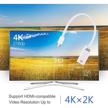 Hubify Mini Displayport To HDMI Adaptör - 4K Mini Dp To HDMI Görüntü Adaptörü.