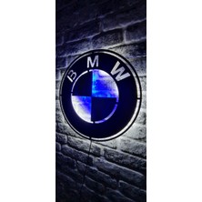 Galaksi Tasarım Bmw Logo LED Işıklı Duvar Tablosu