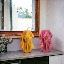 By Hobi Yap Düzensiz Dalga Desenli Büyük Mum Silikon Kalıbı