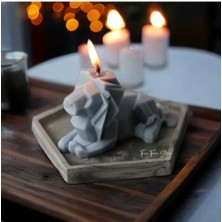 By Hobi Yap Elmas Aslan Mum Silikon Kalıbı