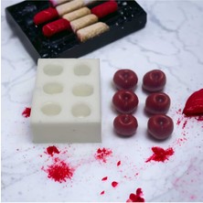 By Hobi Yap 6'lı Kiraz Silikon Kalıp Seti