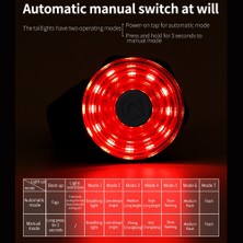 Danazeey Sorider Bisiklet Fren Algılama Arka Lambası Bisiklet Otomatik Başlatma/durdurma Ipx6 Su Geçirmez LED Şarj Bisiklet Arka Işık A (Yurt Dışından)