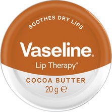 Vaseline Lip Therapy Yumuşatıcı Dudak Kremi Kakao Yağı 20 gr