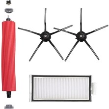 Roborge Roborock Q7+ Robot Süpürge Uyumlu 4'lü Yedek Parça Seti