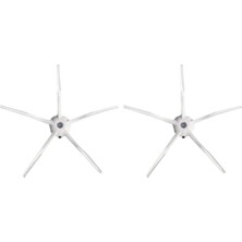 Roborge Roborock S8 Pro Ultra robot Süpürge Uyumlu 2'li Yan Fırça - Beyaz