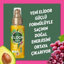 Elidor Doğanın Enerjisi Serum Saç Bakım Yağı Avokado ve Üzüm Çekirdeği Yağı Güçlendirici ve Parlaklık Kazandırıcı 80ml