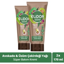 Elidor Doğanın Enerjisi Onarıcı Süper Saç Bakım Kremi Avokado ve Üzüm Çekirdeği Yağı 170 ml x2 Adet