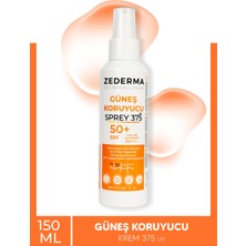 Zederma Güneş Koruyucu Spf 50+ 150 ml Sprey & Ultra Uzun Uva Koruma & Su ve Tere Dayanıklı