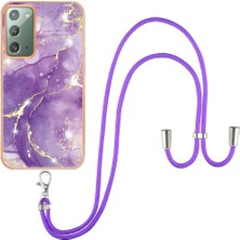 BDT Boutique Samsung Galaxy Not 20 Için Kılıf 5g Mermer Tampon Crossbody Kordon Askısı (Yurt Dışından)