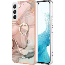 BDT Boutique Samsung Galaxy S22 5g Tampon 360 &deg; Dönebilir Halka Mermer Tpu Için Kılıf (Yurt Dışından)