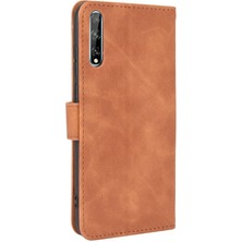 BDT Boutique Huawei Y8P Kart Ekleme Deri Folio Flip Case Koruyucu Kılıf (Yurt Dışından)