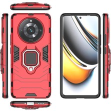 BDT Boutique Realme 11 Pro Artı Darbeye Dayanıklı Kapak Için Kılıf Kickstand 360 &deg; Dönen Halka (Yurt Dışından)