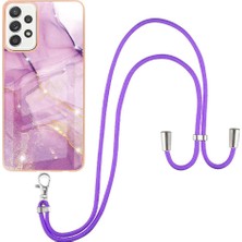 BDT Boutique Samsung Galaxy A52S 5g Tampon Mermer Crossbody Kordon Askısı Yumuşak (Yurt Dışından)