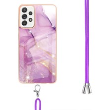 BDT Boutique Samsung Galaxy A52S 5g Tampon Mermer Crossbody Kordon Askısı Yumuşak (Yurt Dışından)