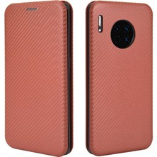 BDT Boutique Kart Tutucu Kickstand Tam Koruma Fiber ile Huawei Mate 30 Için Kılıf (Yurt Dışından)