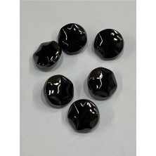 Karan Tuhafiye Metal Düğme/hırka Yelek Boyu/ 6 Lı Set/1,8 CM/JX18/SIYAH