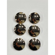 Karan Tuhafiye Metal Düğme/trençkot Ceket Boyu/ 6 Lı Set/2,3 CM/JX015/GOLD