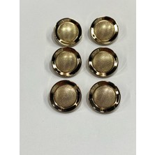 Karan Tuhafiye Metal Düğme/trençkot Ceket Boyu/ 6 Lı Set/2,3 CM/JX001/GOLD