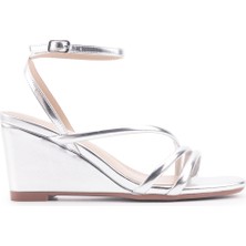 Nine West June 4fx Gümüş Kadın Comfort Sandalet