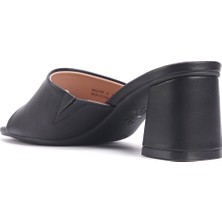 Nine West NASLA 4FX Siyah Kadın Topuklu Terlik