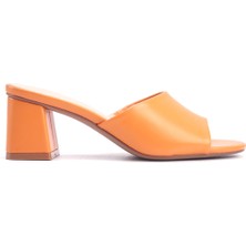 Nine West NASLA 4FX Turuncu Kadın Topuklu Terlik
