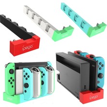 Kepang Açık Kahverengi-Oyun Denetleyicisi Şarj Cihazı Şarj Standı Standı Tutucu Nintendo Anahtarı Joy-Con Oyun Denetleyicisi Şarj Cihazı Dock Masaüstü Standı (Yurt Dışından)