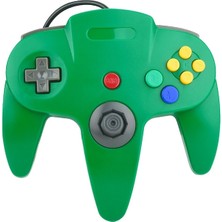 Kepang Yeşil Kablolu Denetleyici N64 Klasik Joystick Için NINTENDO64 Video Oyunu Oyuncu USB Gamepad Windows Pc/dizüstü Bilgisayar Çift Şok (Yurt Dışından)