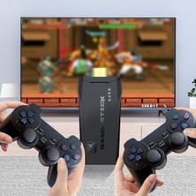Kepang Hallow Ps1 Home Tv Kablosuz Çift Kol Retro 10.000 Oyunlu Tv Stick Mini Oyun Konsolu 64G (Yurt Dışından)