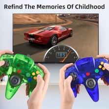 Kepang Şeffaf YEŞIL-N64 USB Kablolu Gamepad N64 Denetleyici Gamepad Joystick Klasik 64 Konsol Retro Oyunları Windows Pc/mac Dizüstü Bilgisayar Için (Yurt Dışından)