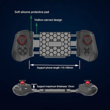 Kepang Grafit Gri B-Teleskopik Kablosuz Gamepad Bluetooth Uyumlu2.0-5.2 Oyun Kontrolü Tetik Joystick Joypad Pubg Mobil Ios Android Telefon Için (Yurt Dışından)