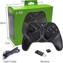 Kepang Xbox One S x Steam Pc Gamepad Joystick Için Black-2.4g Kablosuz Kumandanın Değiştirilmesi, Çift Titreşimli (Yurt Dışından)