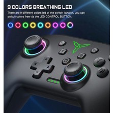 Kepang Q251 Kontrolör-Rgb Kablosuz Denetleyici Bluetooth Nintendo Anahtarı Pro Pc Joystick Gamepad Profesyonel Gecikmesiz Gamepad (Yurt Dışından)