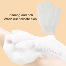 Kepang Duş Scrubber Iyi Esneklik Yıkama Cilt Vücut Fırçalama Eldivenleri (Yurt Dışından)
