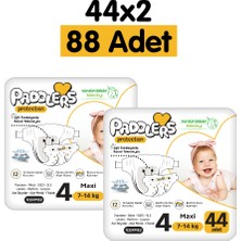 Paddlers Protection Bebek Bezi 4 Numara Maxi 88 Adet (7-14 Kg) 2'li Jumbo Set