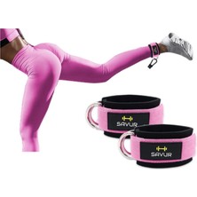 Savur Professional Ankle Strap - Ayak Bileği Kayışları, Fitness Ayak Bilekliği Çift Demirli