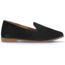 Bueno Shoes Siyah Alf Süet Kadın Babet 01WA7003