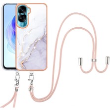 YH Market Onur Için Kılıf 90 Lite 5g Mermer Crossbody Kordon Askısı Tampon Yumuşak (Yurt Dışından)