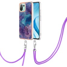 YH Market Xiaomi 11 Lite 5g Mermer Ayrılabilir Kayış Crossbody Kordon Kapak (Yurt Dışından)