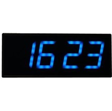 Sanec Dijital LED Duvar ve Masa Saati - Turkuaz (Kasa Ölçüsü: 15X37 Cm)