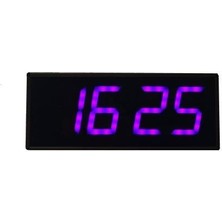 Sanec Dijital LED Duvar ve Masa Saati Derece ve Nem - Pembe (Kasa Ölçüsü: 15X37 Cm)