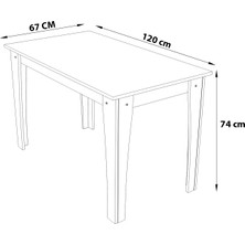 Ankara Mobilya Karen Atlantik Çam Mutfak Masası