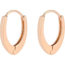 Shemora 925 Ayar Gümüş Oval Küpe