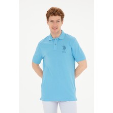 U.S. Polo Assn. Erkek Regular Fit Polo Yaka Turkuaz Tişört 50263420-VR093