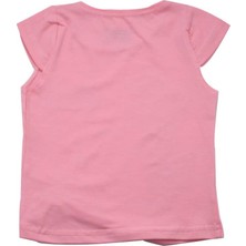 Canix Kids Lovers Taşlı Büzgülü Kız Body Pembe