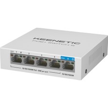 Keenetic PoE+ Switch 5, 1X1Gbit, 4X1Gbit PoE+ Port, IEEE 802.3AF/AT (Max.30W/Port), 60Watt